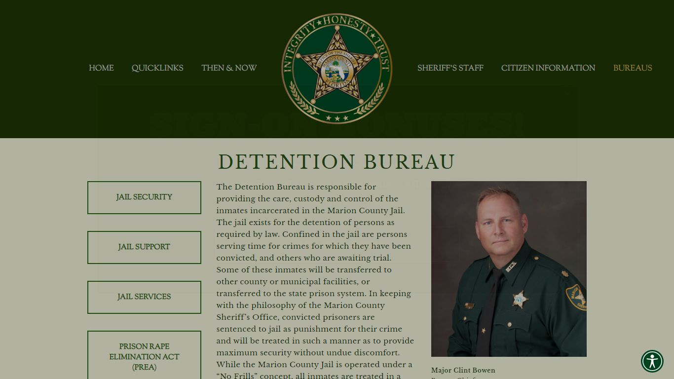 DETENTION BUREAU — Marion County Sheriff's Office